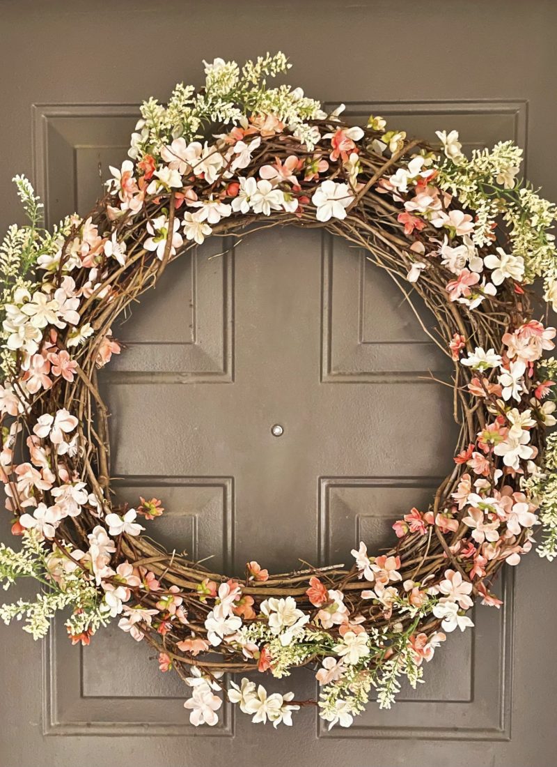 HOW TO MAKE A SPRING WREATH