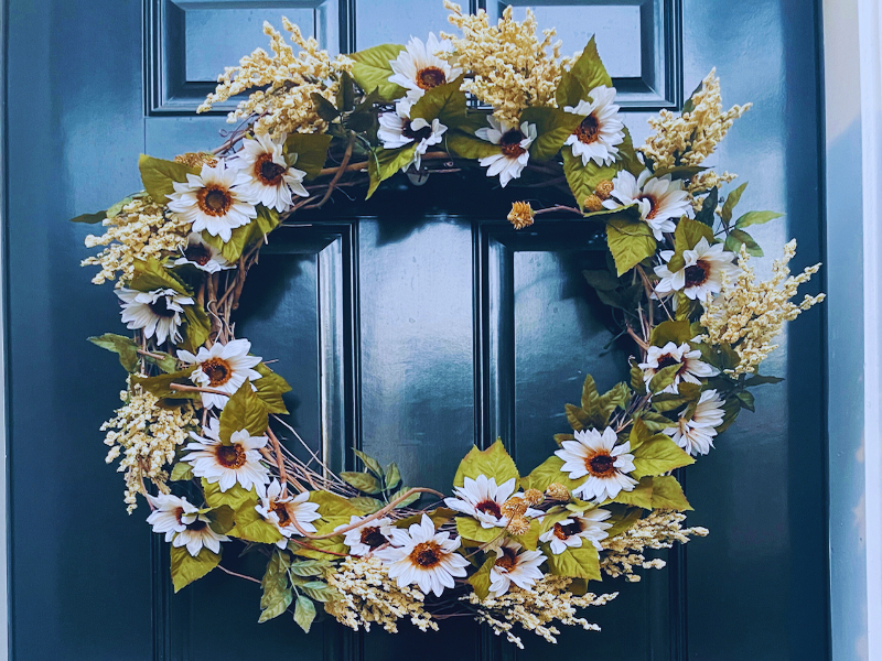 EASY $30 FALL FRONT DOOR WREATH IN ONLY 20 MINUTES!